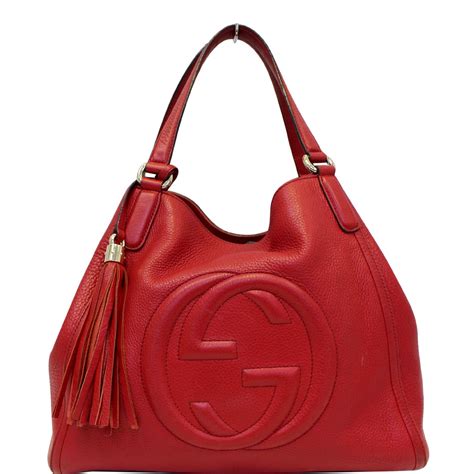 gucci red tote.